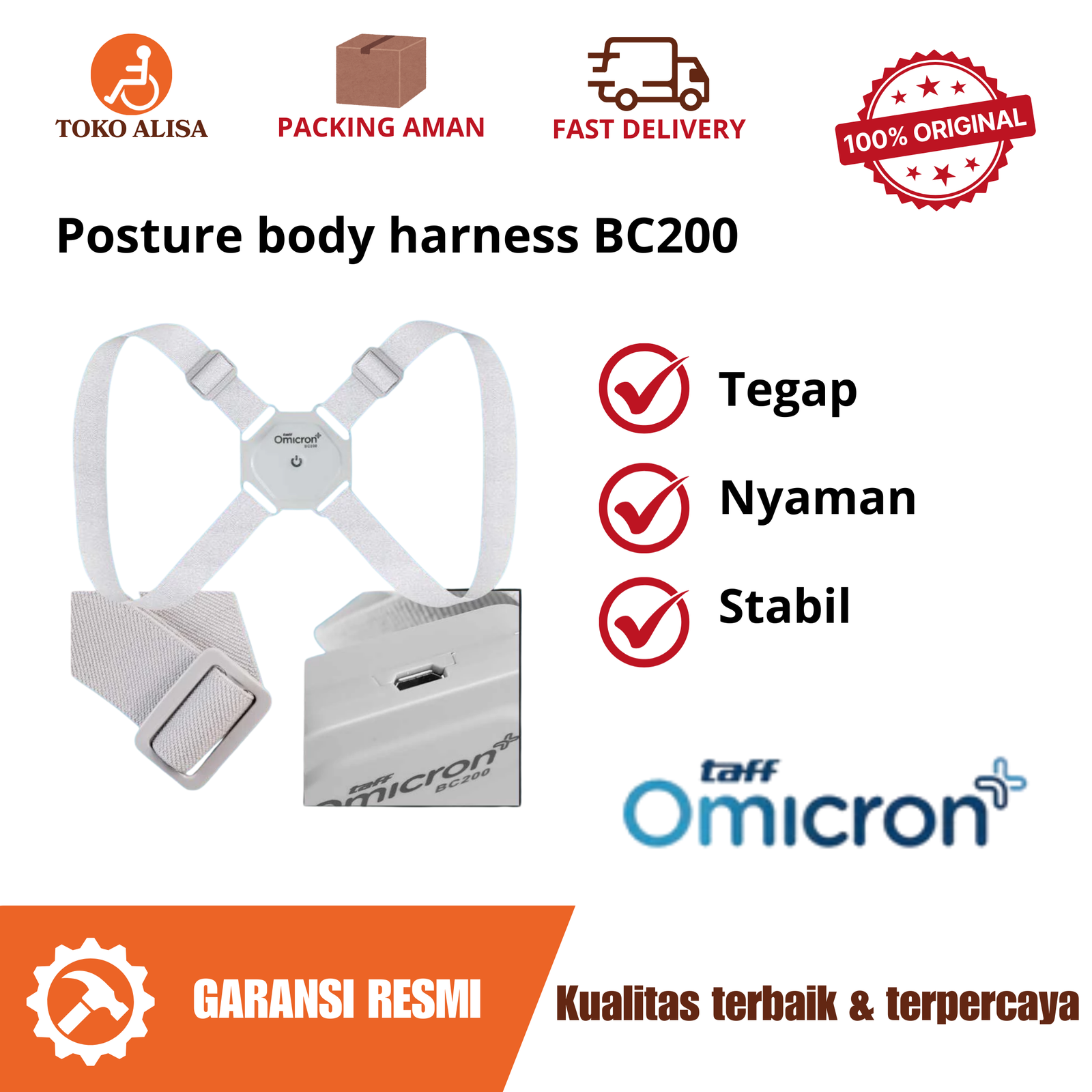 Posture body harness BC200